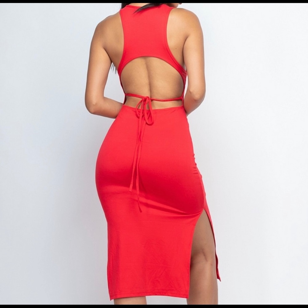 ❤️ Open Back Tie Midi❤️